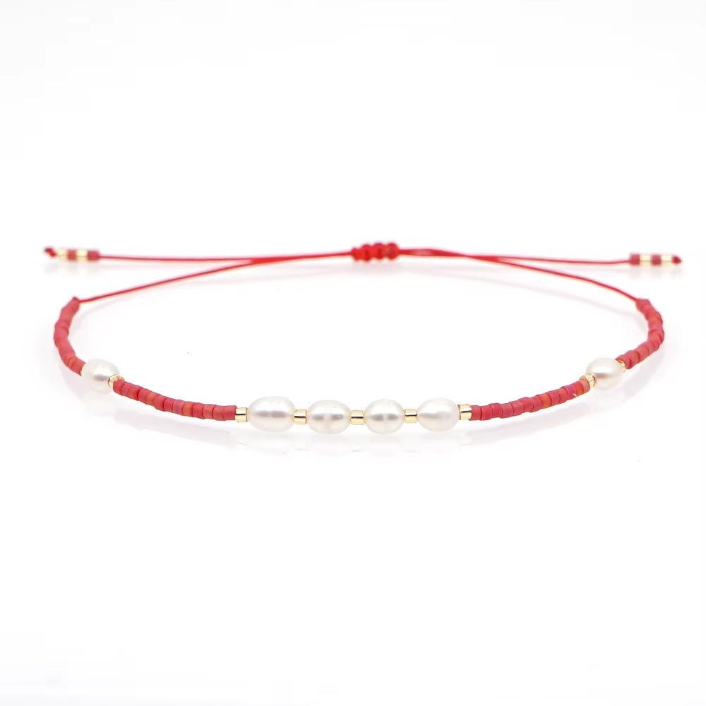 Miyuki Bracelets Women Freshwater Pearls Bracelet Fashion Simple Pulseras Boho Jewelry Gift for Girl Wholesale